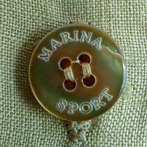 ‼️SOLD‼️ MARINA RINALDI Size US 12 Top 100% Linen Mango-Yellow Shirt Dress - Picture 8 of 16